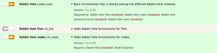 Rabbit Hole module